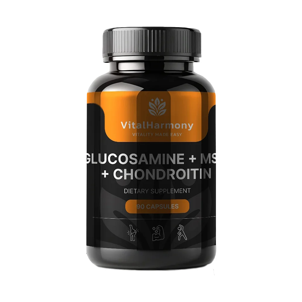 "VitalHarmony" Glükoosamiin + MSM + Kondroitiin kapslid N90
