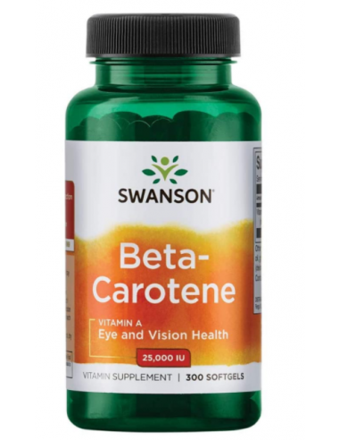 KAPSLID BETA CAROTENE A-VITAMIIN N100 25000IU - SWANSON 