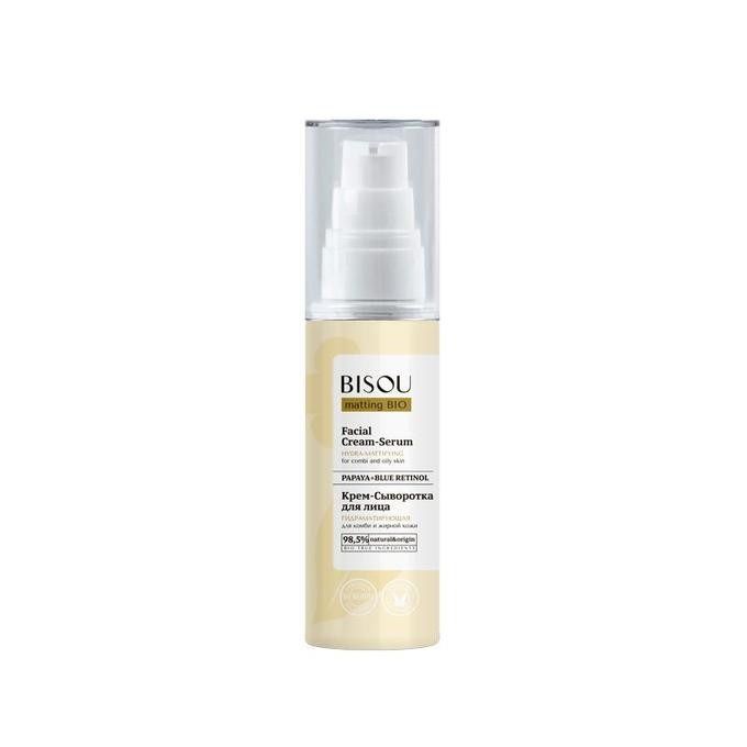 BISOU KREEM-SEERUM NÄOLE HÜDRA MATISTAV KOMBINEERITUD JA RASUSELE NAHALE 50ML