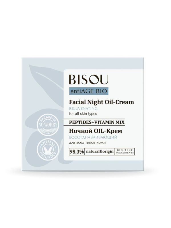 BISOU ÖINE TAASTAV OIL-NÄOKREEM KÕIGILE NAHATÜÜPIDELE 50ML