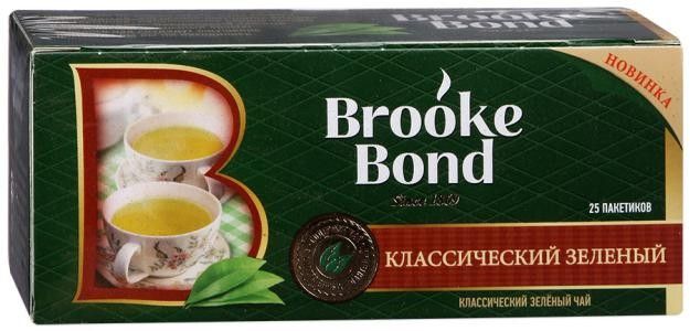 Brook Bond  roheline tee 25p/1.8gr