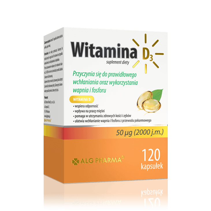 KAPLSID D3-VITAMIIN 50µg (2000 j.m.) N120- ALG PHARMA