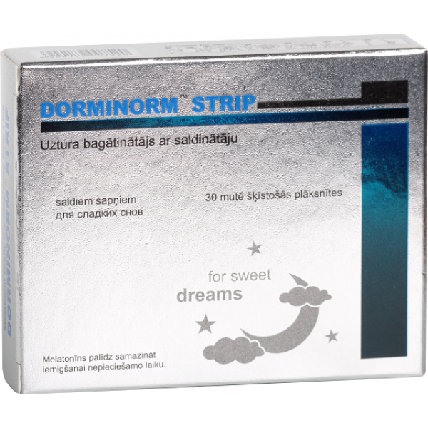DORMINORM STRIP SUUS SULAVAD PLAADID UNEKS N30 - Unifarma