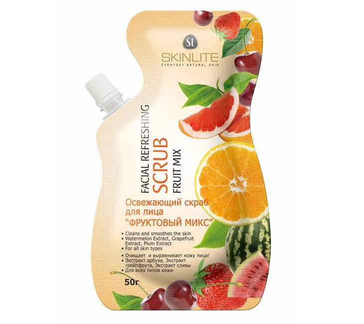 Facial Refreshing SCRUB "FRUIT MIX" SKINLITE SL-696