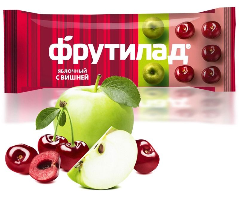 FRUTILAD ÕUNA JA KIRSI TOORBATOON 30 G Beloe Derevo 