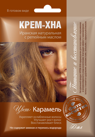 Hennakreem tugevdav 50 ml Karamell(Fitokosmetik)