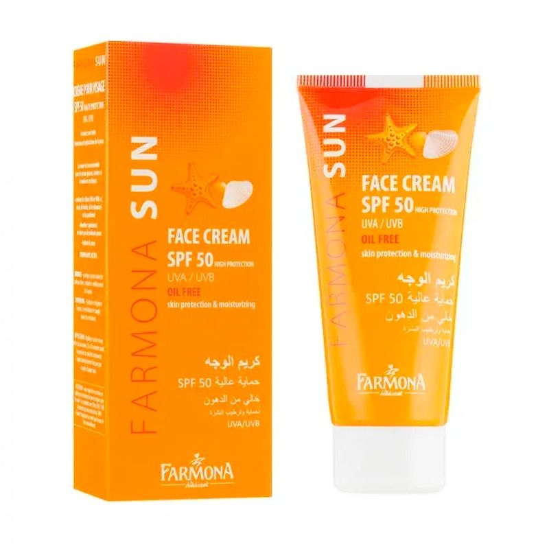 "FARMONA SUN" SPF 50 rasuvaba päikesekaitsekreem näole, 50 ml