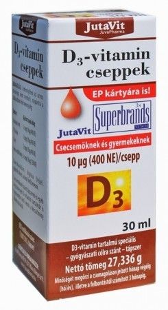 JUTAVIT D3-VITAMIIN TILGAD 10µg 30ML