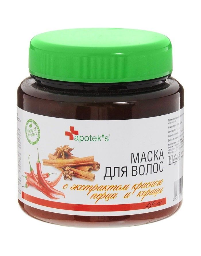 JUUKSEMASK PUNASE PIPRA JA KANEELI EKSTRAKTIGA 250 ML MIRROLLA 