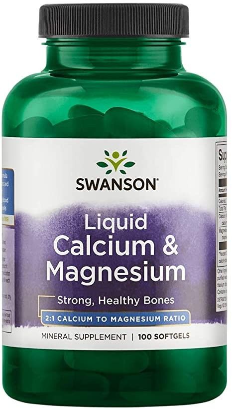 KAPSLID KALTSIUM JA MAGNEESIUM N100 - SWANSON 