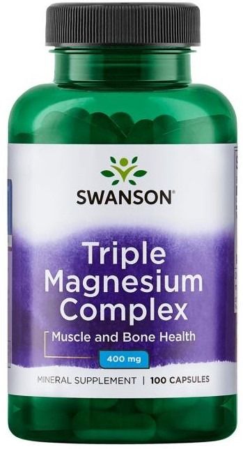 KAPSLID KOLMEKORDNE MAGNEESIUMI KOMPLEKS N100 400MG - SWANSON 