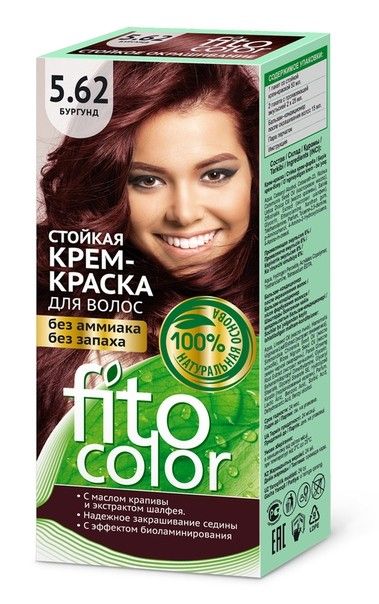 Kreemvärv juustele 5.62 Burgundia punane - Fitocolor