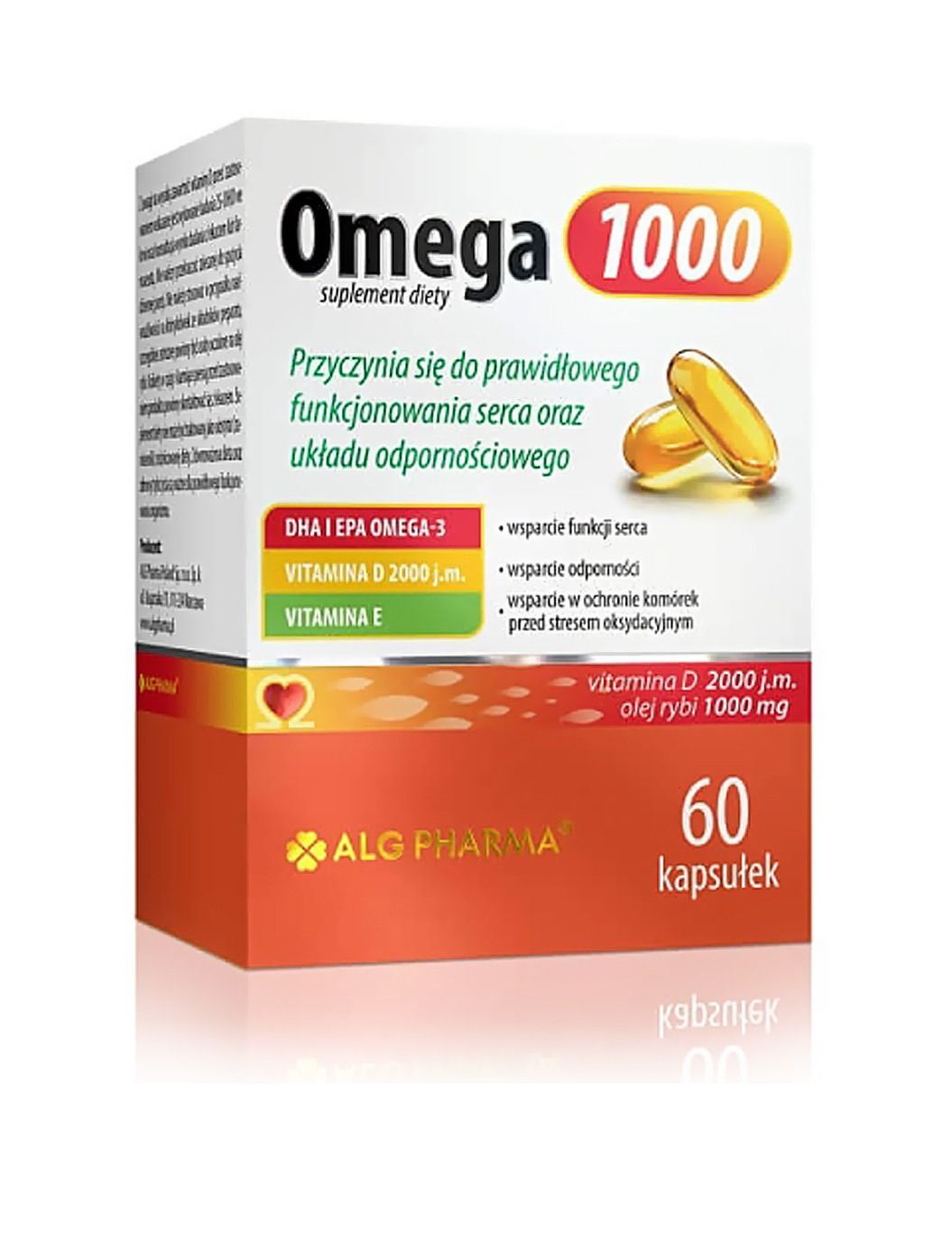 KAPSLID OMEGA-3 +D3 2000j + E vitamiin1000mg №60  ALG PHARMA