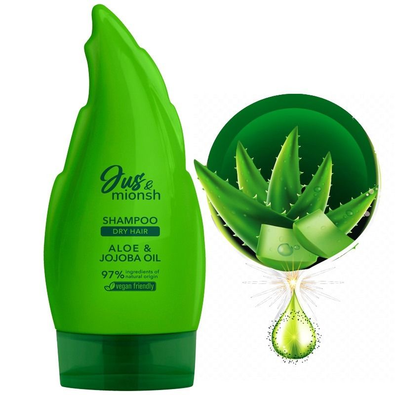 ŠAMPOON KUIVADELE JA NARMAALSETELE JUUSTELE ALOE JA JOJOBA 200ML