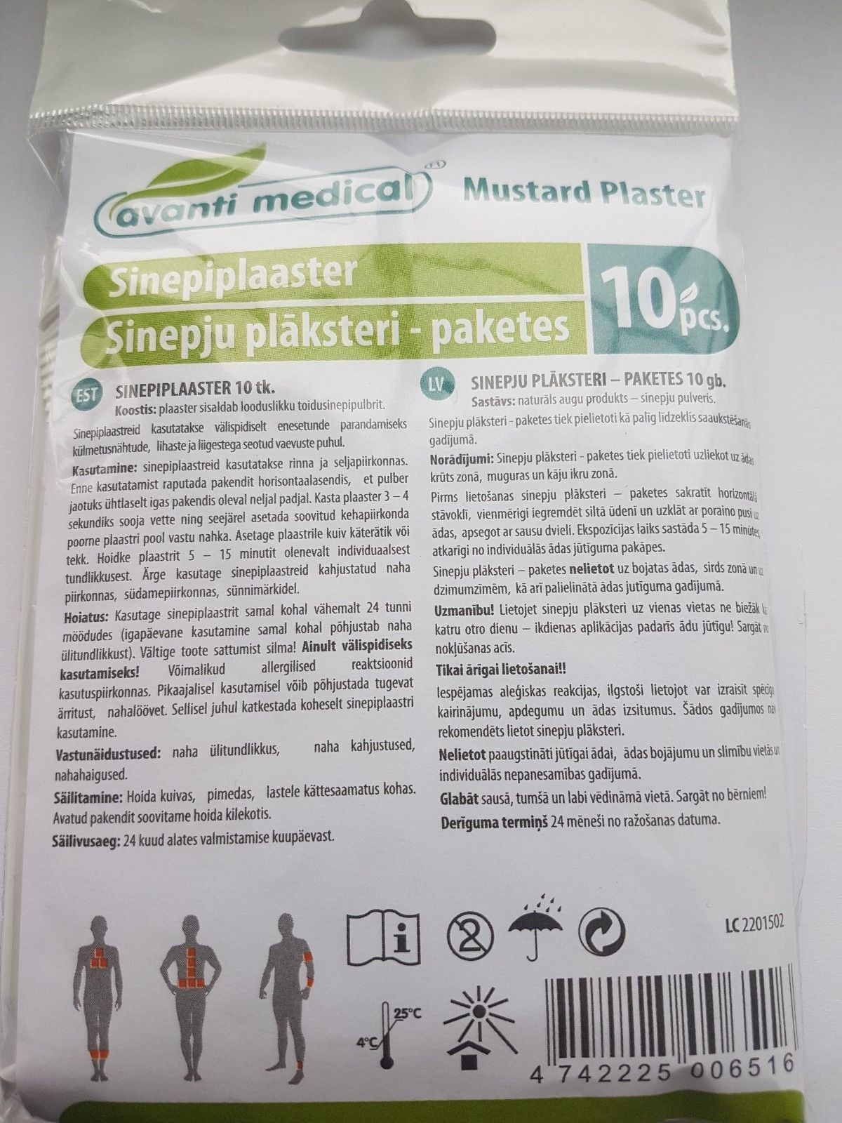 Sinepiplaaster Amanti Medical N10 Medrull