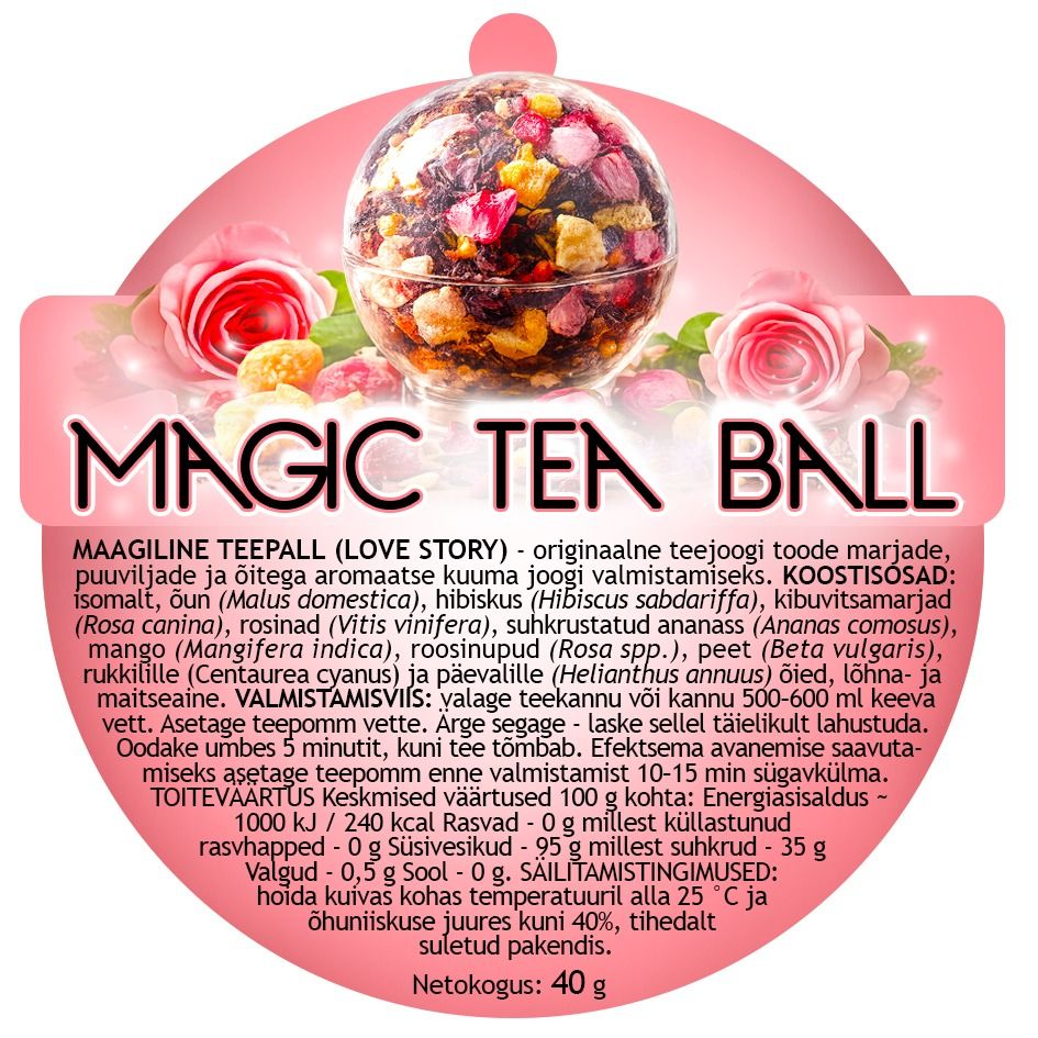 "VITATEKA" Maagiline teepall (LOVE STORY) 40 g