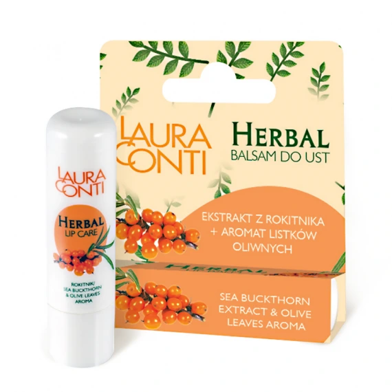 Lūpu balzams ar smiltsērkšķu ekstraktu un olīvu lapu aromātu, 4,8 g-Laura Conti