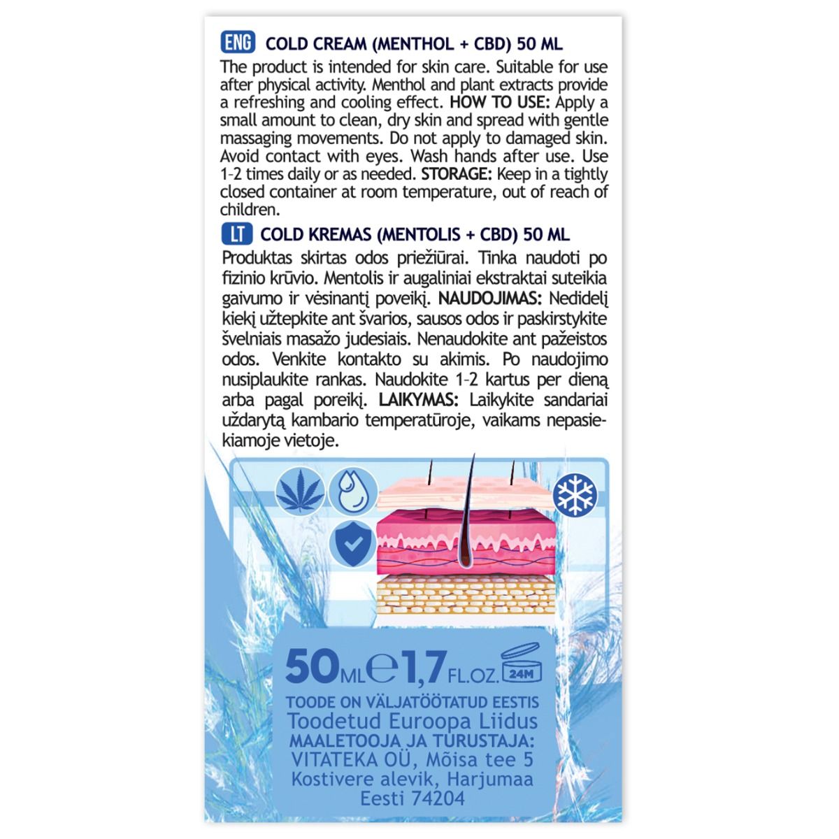 "VITATEKA" COLD  kreem 50 ml