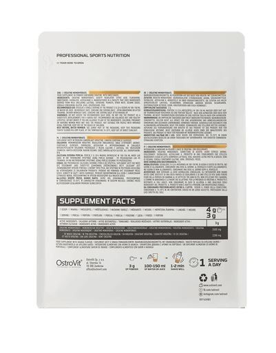 "OSTROVIT" Kreatiinmonohüdraat, apelsin, 500 g