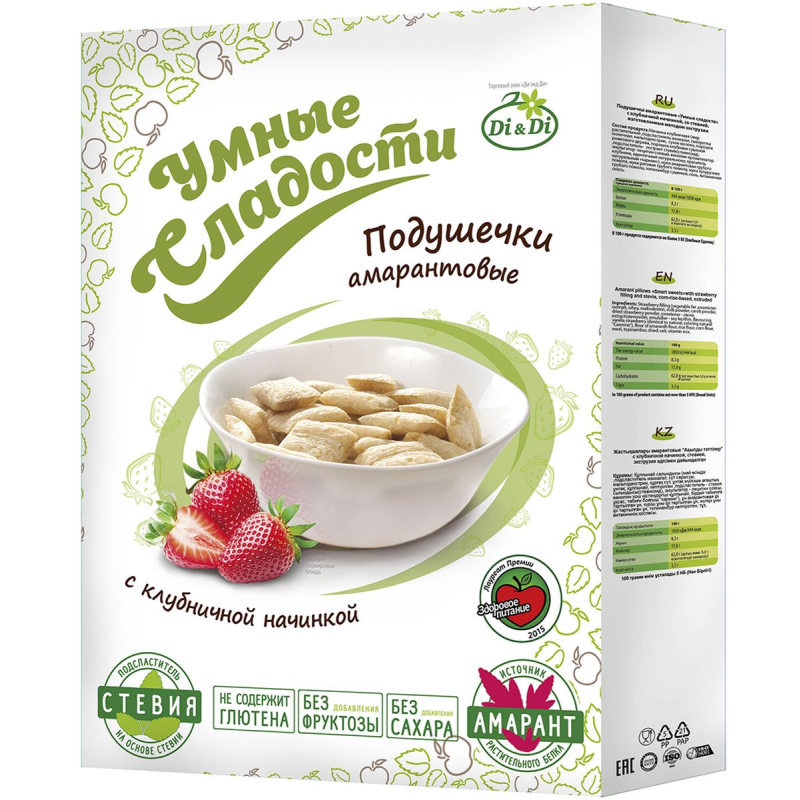 UMNÕE SLADOSTI MAASIKATÄIDISEGA AMARANTIPADJAD STEEVIAGA 220G