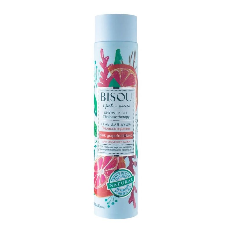 BISOU TALASSOTERAAPIA GREIBI JA PRUUNVETIKATEGA DUŠIGEEL 300ML