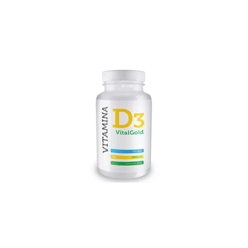 D3-VITAMIIN TABLETID 50µg (2000 j.m.) N120 VITALGOLD 