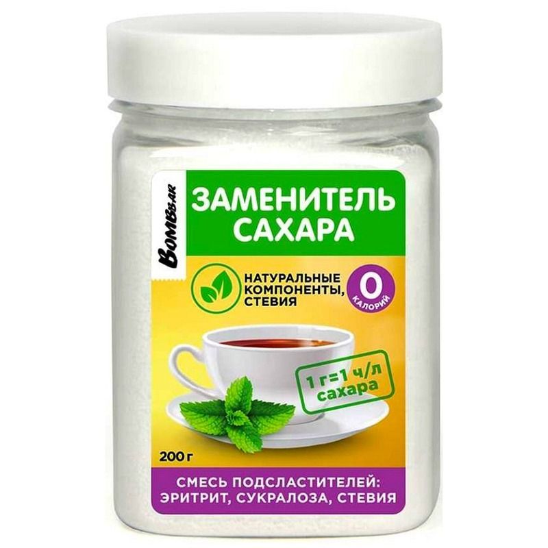 Заменитель сахара (эритрит , сукралоза , стевия) 200 г