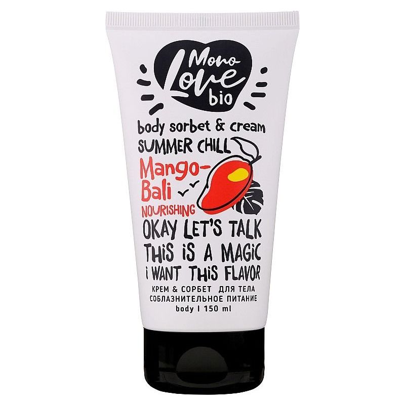 MONO LOVE BIO MANGO-BALI TOITEV KREEM-SORBEET KEHALE 150ML - Gridem