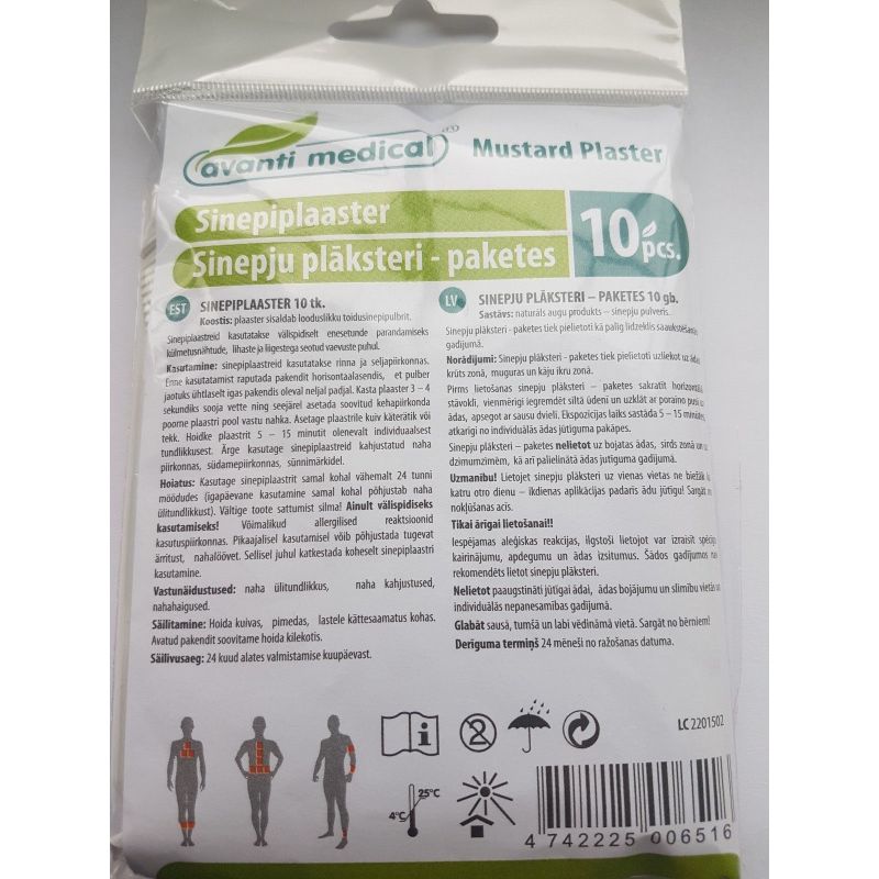 Sinepiplaaster Amanti Medical N10 Medrull