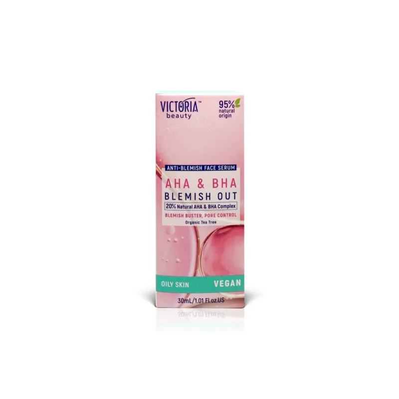 сыворотка для лица с AHA и BHA кислотами, 30 мл-VICTORIA BEAUTY