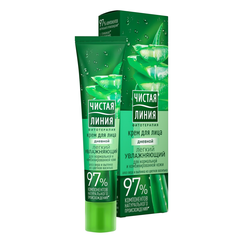 TL PÄEVANE NIISUTAV NÄOKREEM NORMAALSELE JA KOMBINEERITUD NAHALE ALOE VERA JA RUKKILILLEGA 40ML - Ju