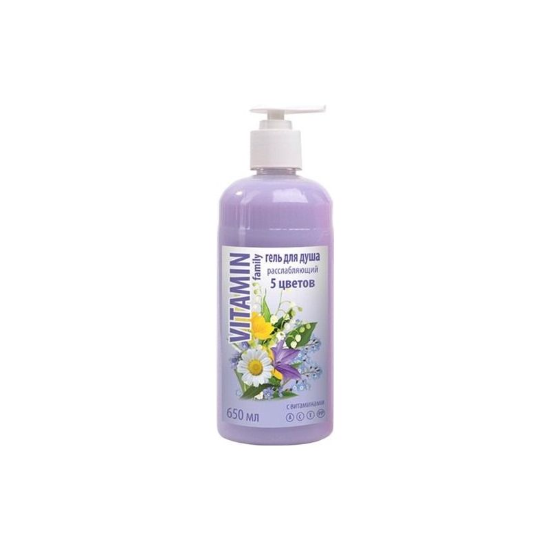 VITAMIN FAMILY DUŠIGEEL 5 LILLI LÕÕGASTAV 650ML