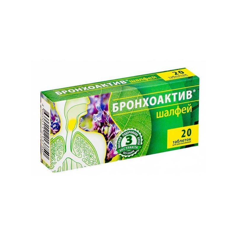 BRONHOAKTIV SALVEI PASTILLID N20