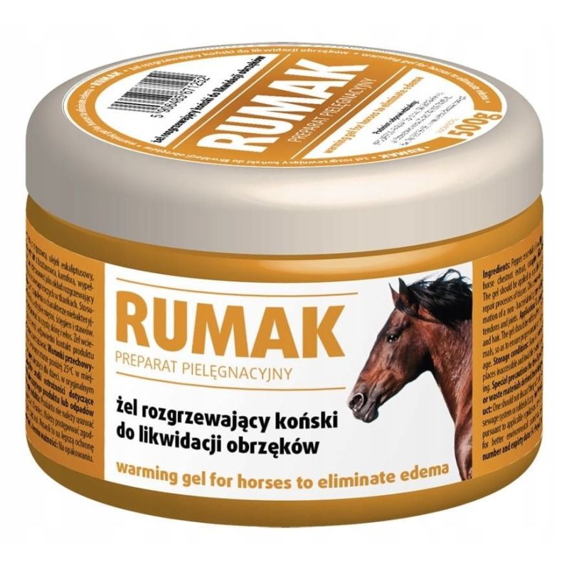 Soojendav geel hobustele 500g -  RUMAK