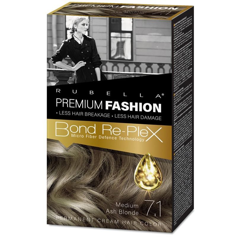"PREMIUM FASHION COLOR" JUUKSEVÄRV "MEDIUM ASH BLONDE" 7.1 , 130 ml