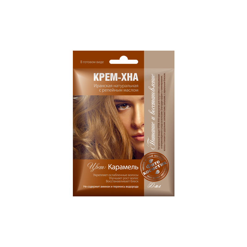 Hennakreem tugevdav 50 ml Karamell(Fitokosmetik)
