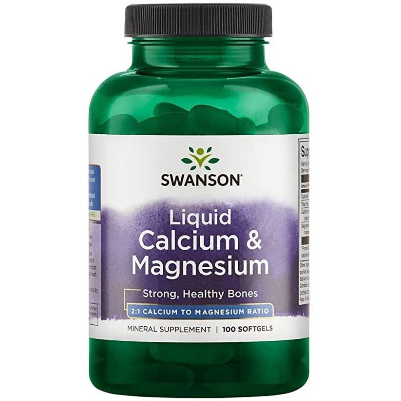 KAPSLID KALTSIUM JA MAGNEESIUM N100 - SWANSON 