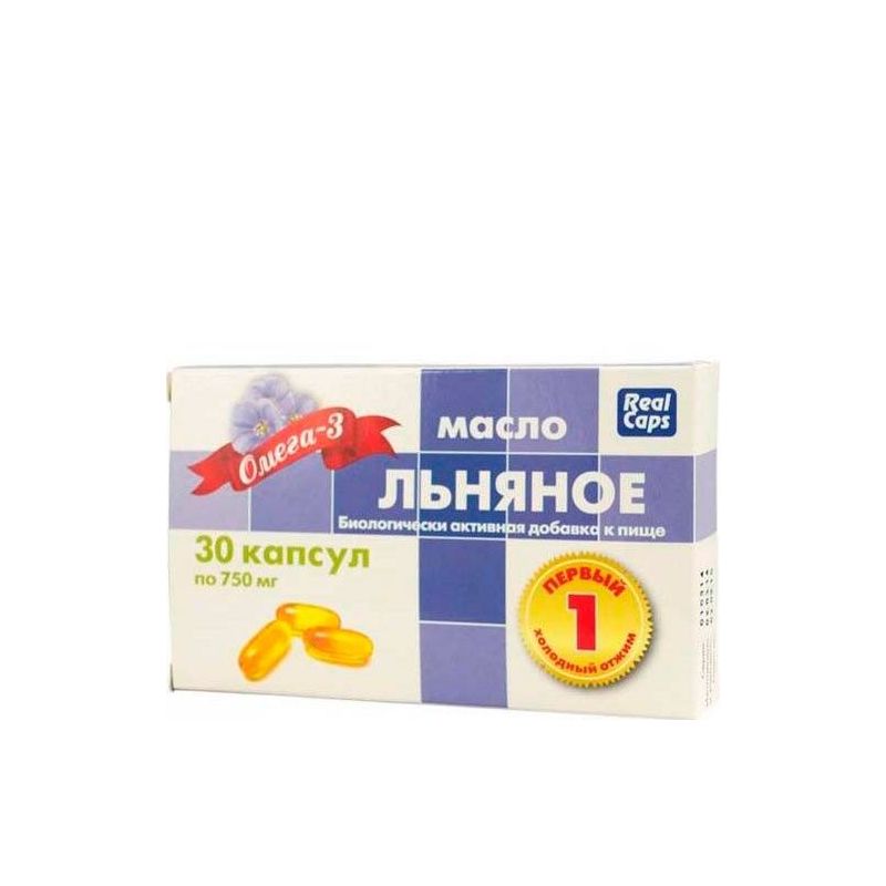 Linaseemne õli kapslid N 30 RealKaps ( lnjanoe maslo )(льняное масло)