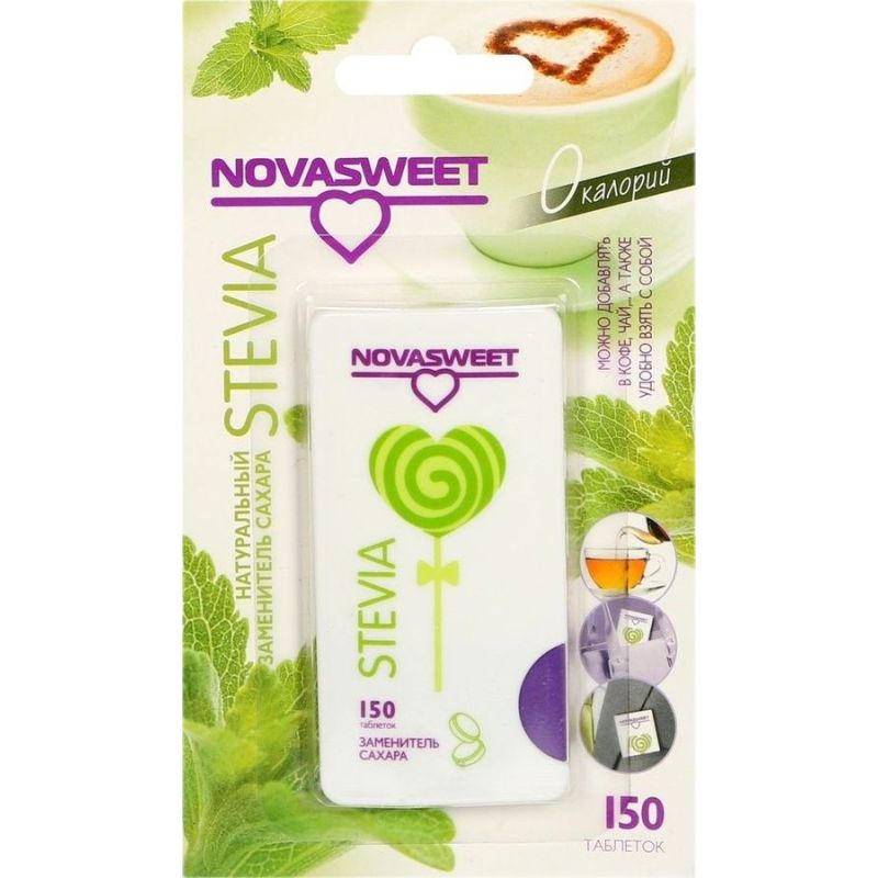 NOVASWEET STEVIA SUHKRUASENDAJA TABLETID N150 9G