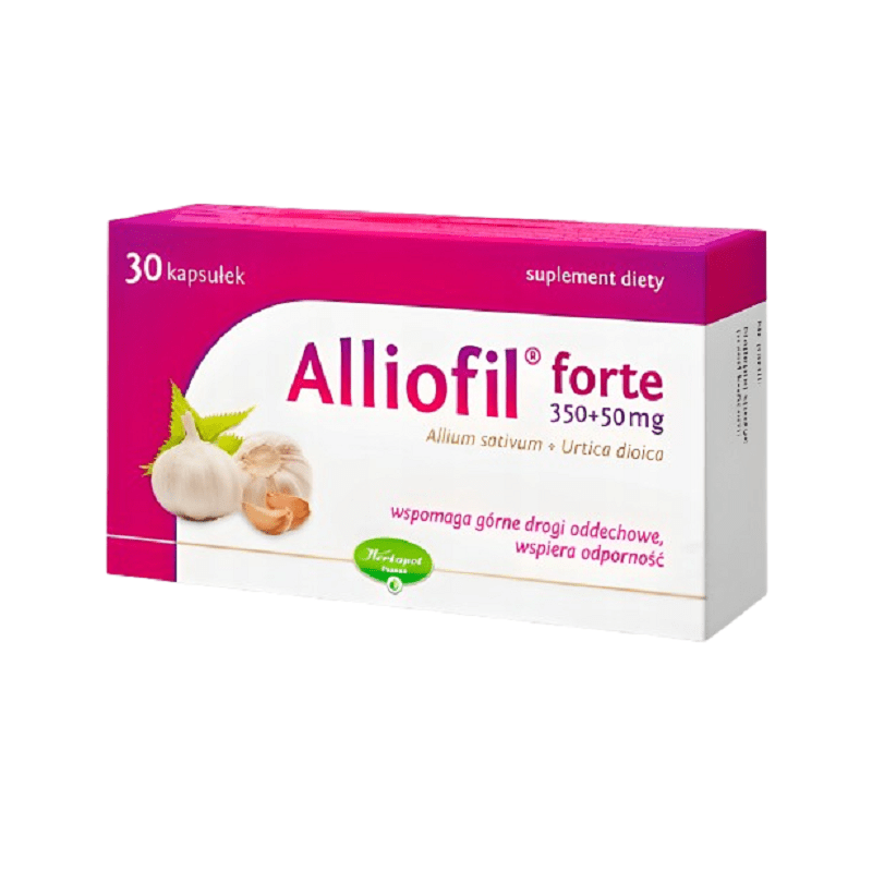 Alliofil forte kapsulas N30 - Herbapol Poznań