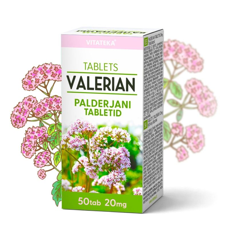 Baldriāns 20 mg, 50 tabletes - VITATEKA