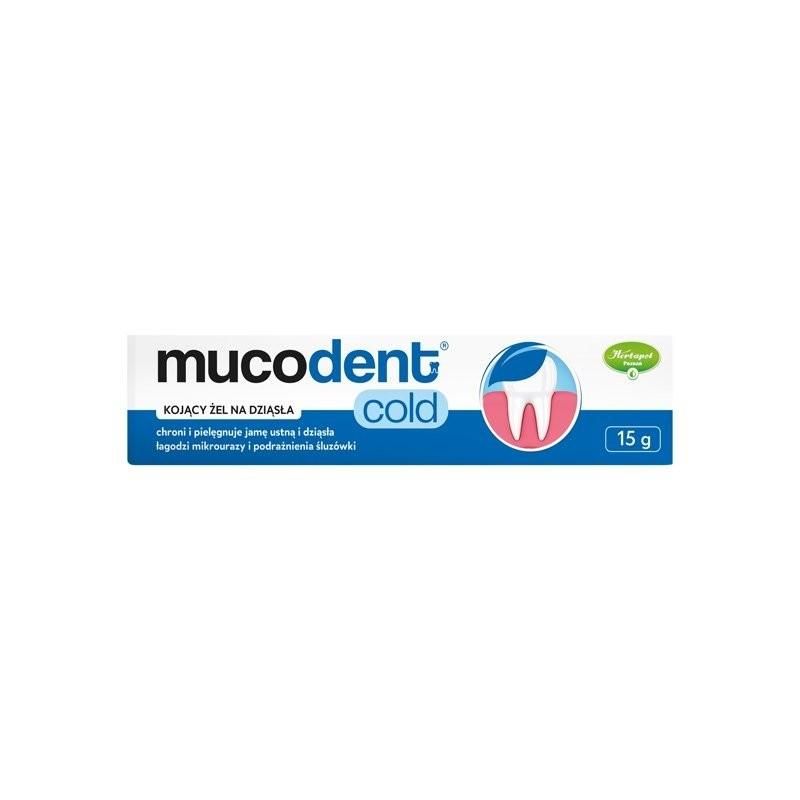 Mucodent® Cold – nomierinošs gels smaganām, 15 g - HERBAPOL POZNAN