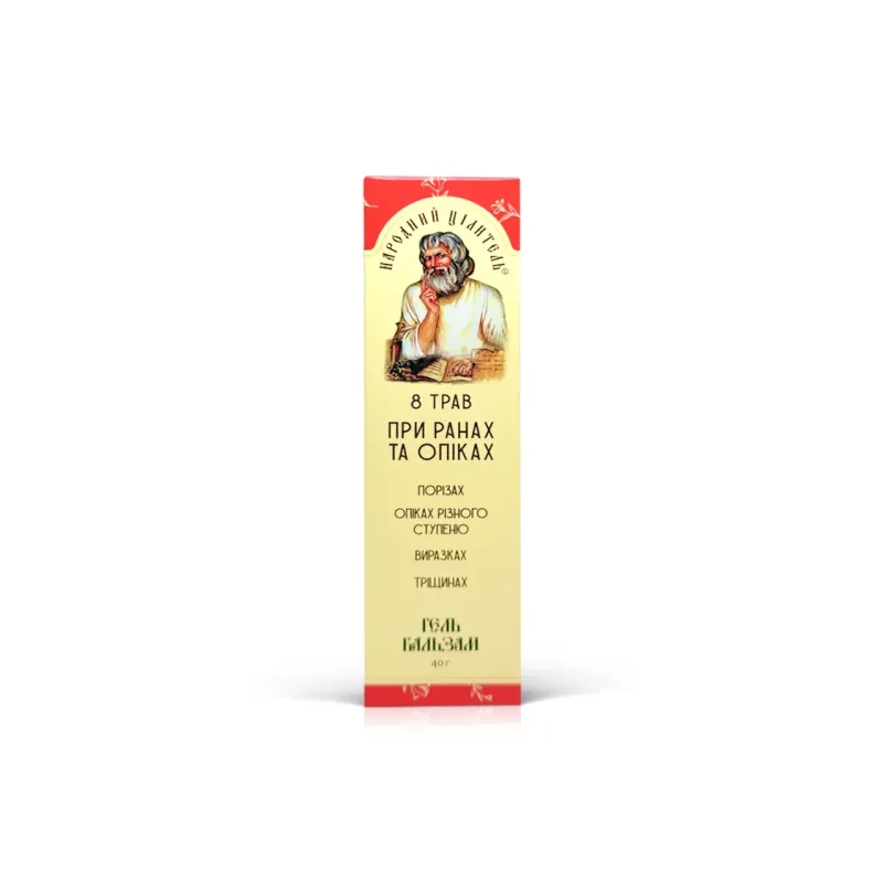 Gēla Balzams Brūcēm un Apdegumiem "8 Augi", 40g-HEALER COSMETICS