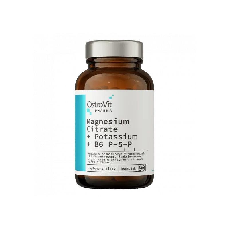 Magnija citrāts ,kālijs , B6 P5P 90 kapsulas OstroVit
