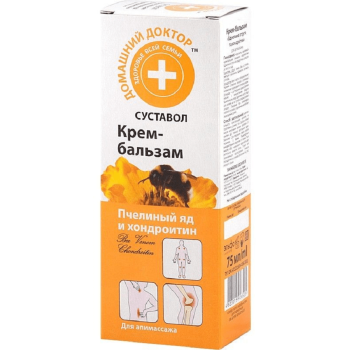 "DOMAŠNIJ DOKTOR" Kehakreem-palsam mesilasmürgiga ja kondrotiiniga 75 ml