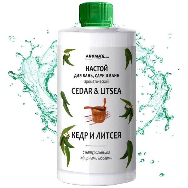 "AromaSaules" Aroomiteraapia saunale, saunadele ja vannitubadele "Seeder ja Litsea", 400 ml