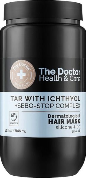 Juuksemask kõõmavastane "tõrv ja ihtüool"  The doctor & Health Care 946 ml ELFA