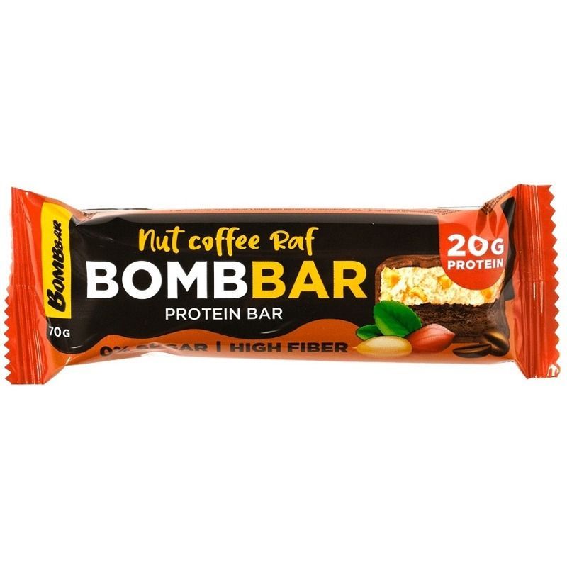 BOMBBAR Glasuuritud batoon "Pähklikohv Raf" 70g