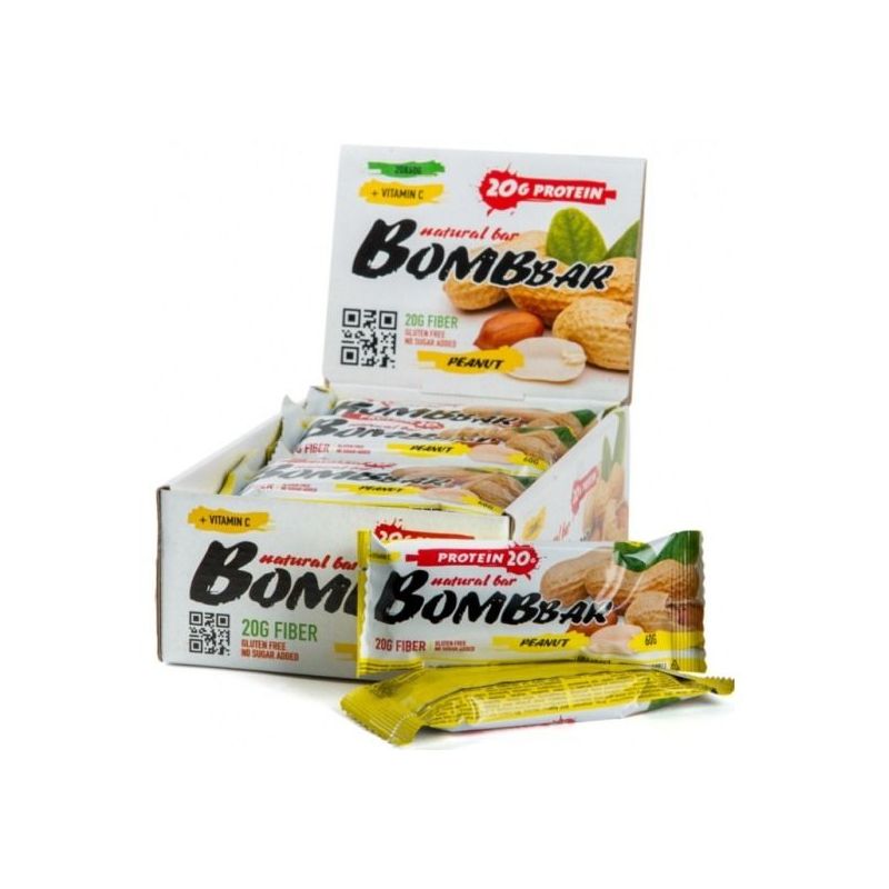 Proteiinibatoon "Maapähkel", 60 gr - Bombbar