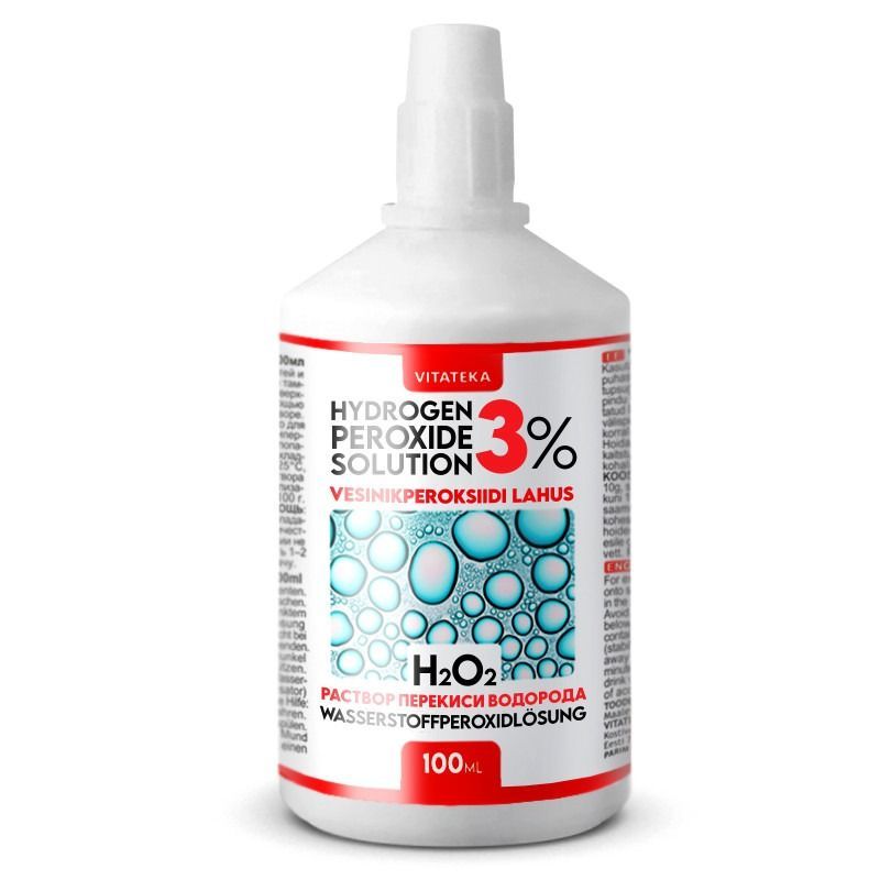 Vesinikperoksiidi lahus 3% 100 ml -  Vitateka 